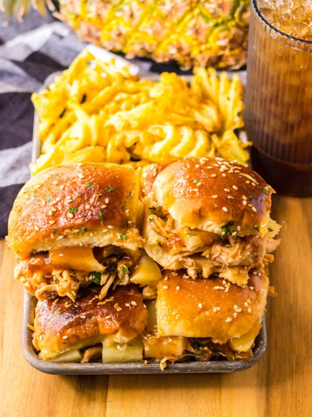 Easy Hawaiian Chicken Sliders