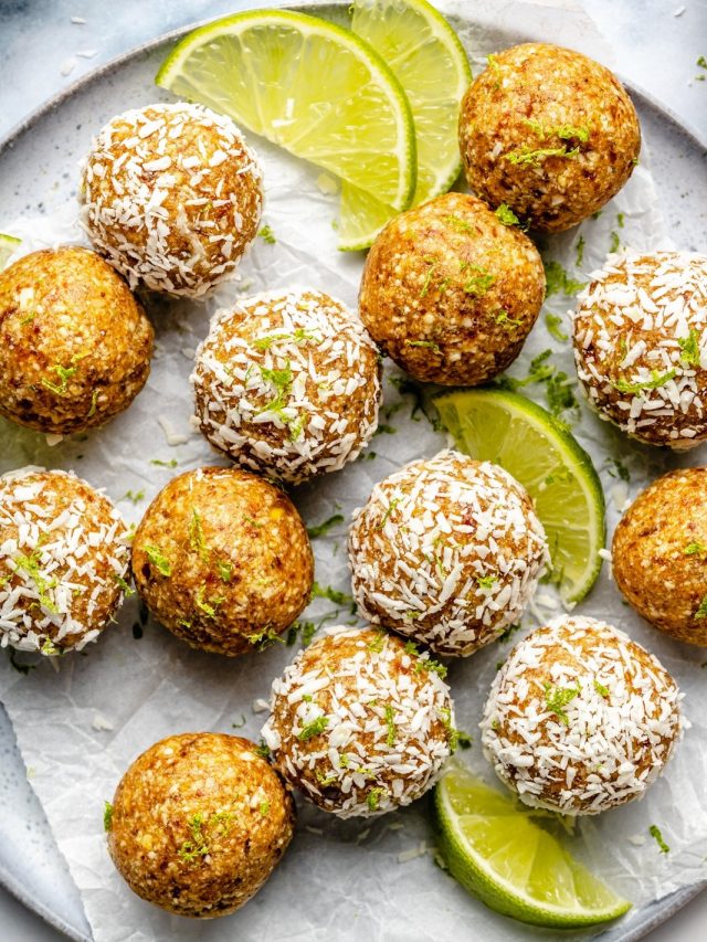 No Bake Key Lime Pie Energy Bites