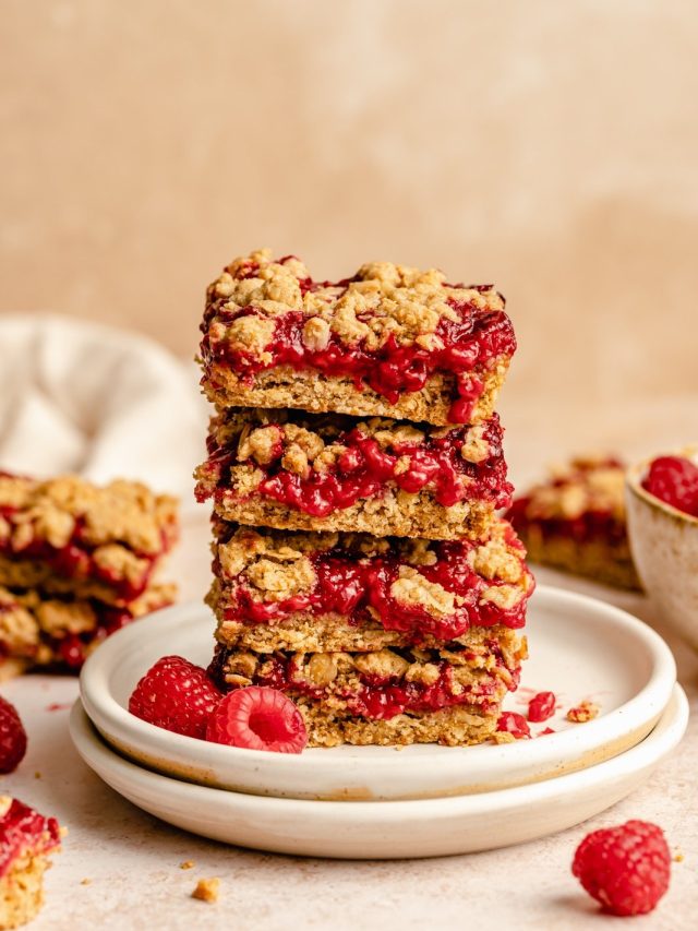 The Best Healthy Raspberry Bars